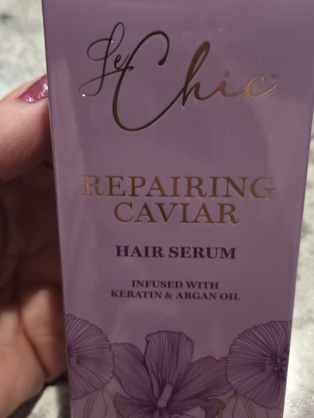 Repairing Caviar Hair Serum - Clear with Gold Cap